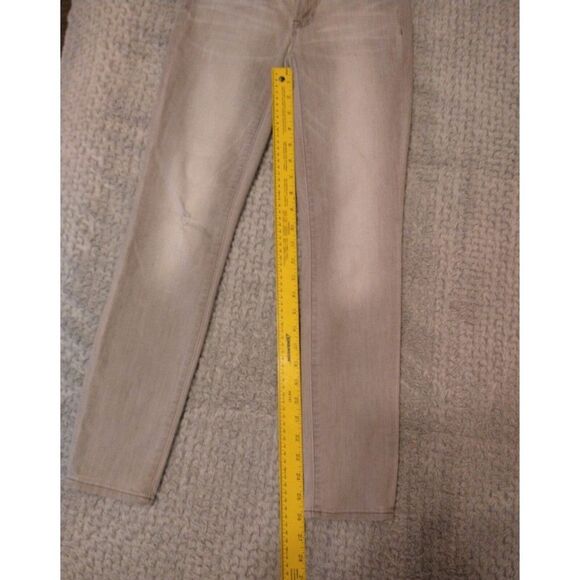 J.crew size 24 gray & white distressed jeans - Picture 5 of 7
